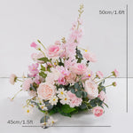 bouquets fleurs artificielles blanc rose bleu vert décoration maison anniversaire mariage party événement