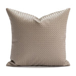 coussin patchwork marron carré moderne 45x45cm amovible lavable decoration maison