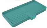 support savon silicone rayures ondulées moderne adhésif sans perçage vert gris rose blanc noir
