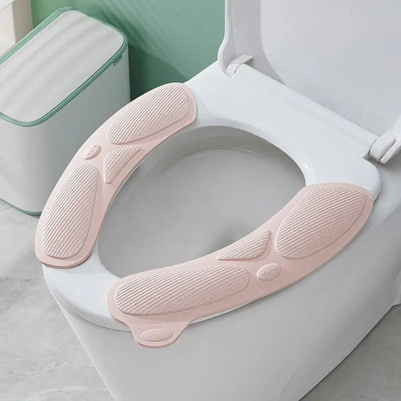 siège toilette amovible vert pastel antidérapant moderne adhésif poignée intégrée lavable réutilisable chambre