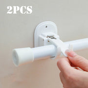 supports tringles rideaux adhésifs vis moderne minimaliste blanc noir bleu