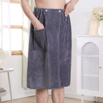 serviette toilette microfibre velours gris marron bleu blanc moderne poche élastique rapide absorption machine