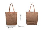 sac main vert olive toile douce fermeture éclair casual unisexe polyvalent texture tissée casual