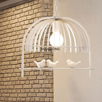 lampe suspendue pendentif blanc noir grille métallique hauteur ajustable moderne rustique chambre salon