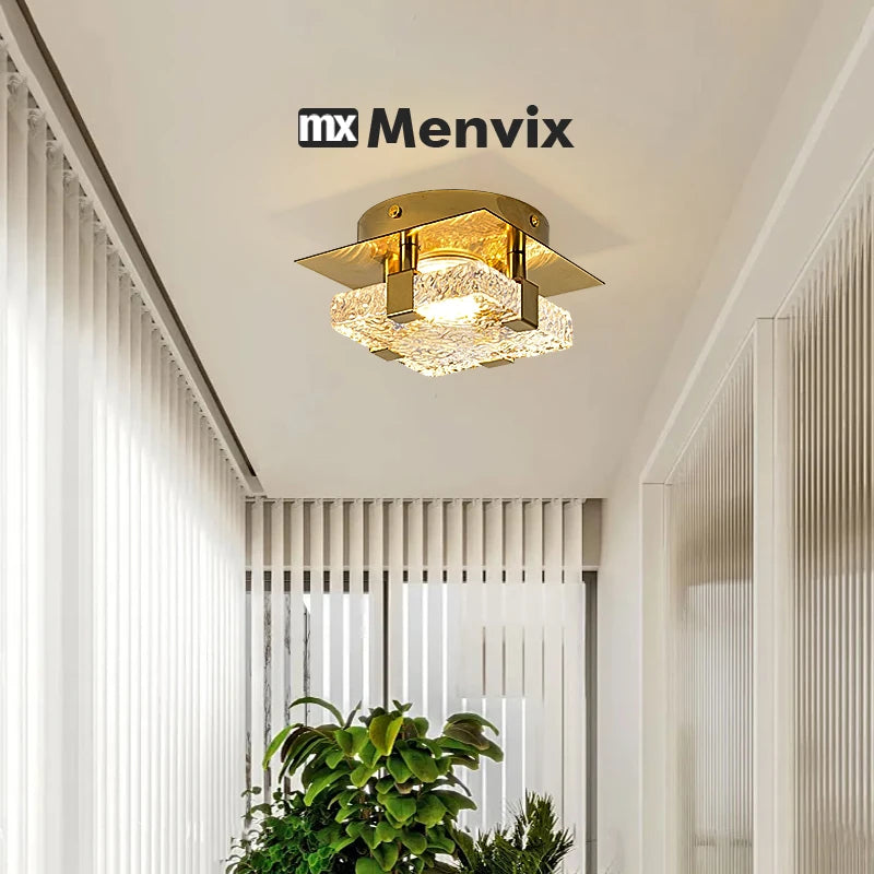 lampe moderne or transparent texture marbrée verre cuivre led acier vis facile chambre salon