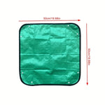 tapis jardinage vert moderne texture tissée pelle pot plante griffe ciseaux