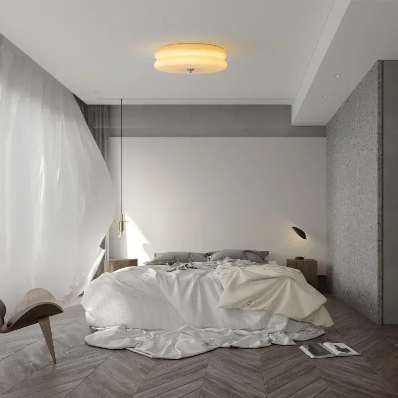 lampe moderne blanc verre opacité facile éclairage quotidien 10 15m² flux lumineux variable led