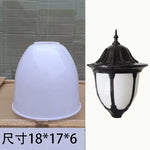 lampe rue abat jour blanc noir classique tringle extérieure contemporaine fixe grande taille variante