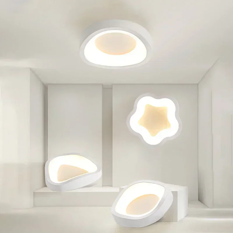 lampe led moderne blanc opacité éclairage quotidien 10m² acrylique fermeture métallique