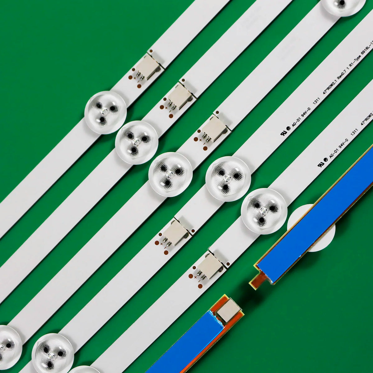 barre lumineuse led blanc vert industrielle connecteurs r1 r2 remplacement original schéma comparatif