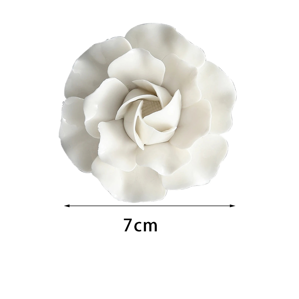 décoration murale fleurs artificielles céramique blanc gris moderne réaliste adhésif