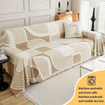 housses canapé polyestère moderne beige gris noir géométriques four seasons