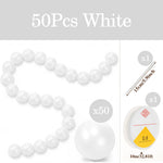 blanches opaques classiques mariage anniversaire décoration suspendue aiguille fil rondes lisses 100pcs 15m
