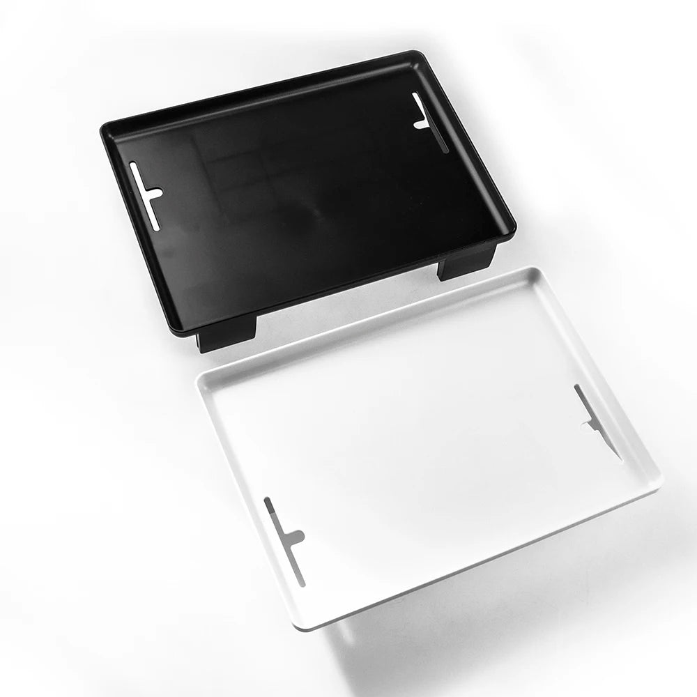 plateau chevet multifonction noir moderne chargeur sans fil tasse lunettes