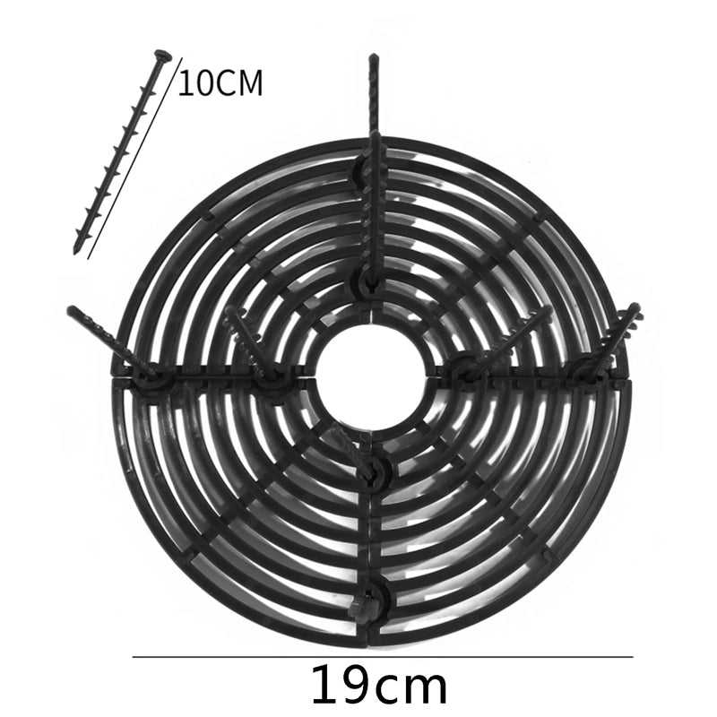 grille protection pot fleur marron clair moderne 19cm 30cm 52cm occlusion horizontal minimaliste