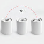 Spot LED GU10 6000K 4000K 3000K Blanc Noir 85mm Moderne Texture Fine