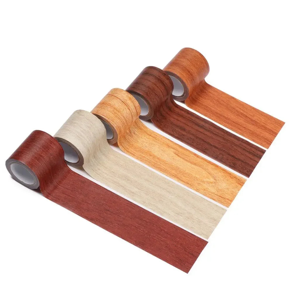ruban adhésif bois grain rouge foncé gris brun naturel décoratif maison rénovation meubles