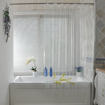 rideau douche transparent moderne aimants salle bain étanche résistant