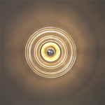 lampe murale moderne transparente dorée rayures fines ampoule led éclairage quotidien fixation élégant flux