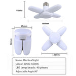 lampe pliable blanc fixation moderne minimaliste e27 led 6500k chambre entrepôt garage
