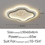 plafonnier led moderne blanc doré minimaliste éclairage cuisine chambre salon