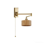 lampe murale or bois moderne interrupteur prise led minimaliste fixée vis