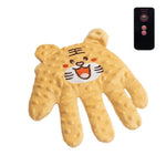 gant massage bébé blanc ours texture douce coton polyester apaisant sommeil massage