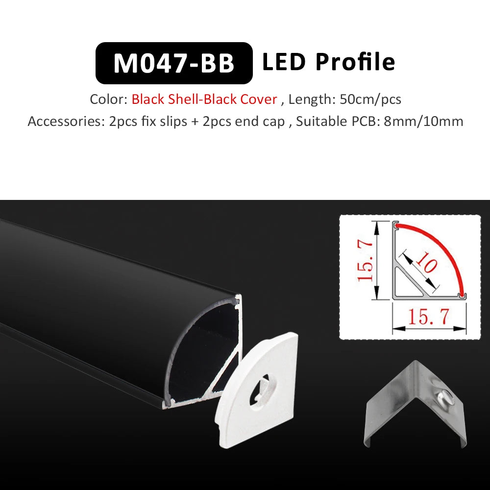 profil led noir blanc moderne 12v certification ul cem lvd rohs led ceiling profile
