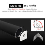 profil led noir blanc moderne 12v certification ul cem lvd rohs led ceiling profile