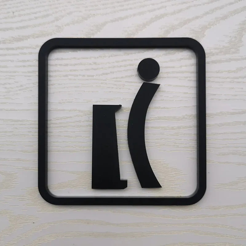sticker porte wc moderne rond toilette orange noir marron clair blanc vis fixé acrylique