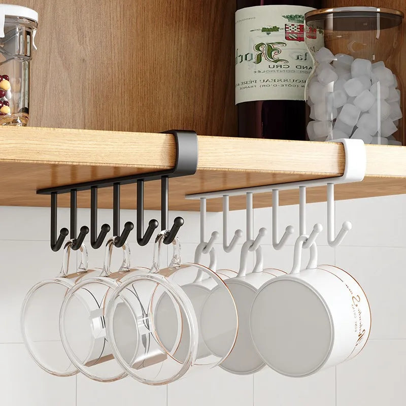 porte serviettes moderne fixé clips support verres transparent noir blanc multifonction métal