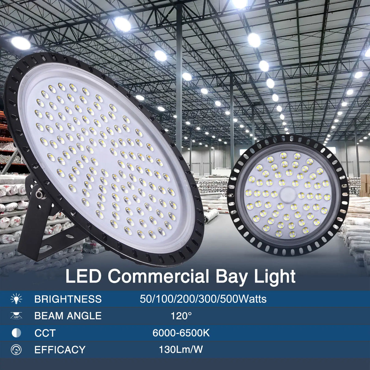 lampes led industrielles hautes luminosités noir blanc modernes rondes points lumineux tringle fixations