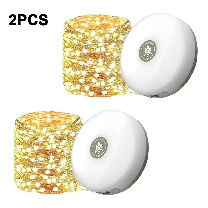 lampe camping portable rechargeable led aimantée blanc moderne compact bande lumineuse enroulable type ccharging