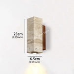 applique murale pierre marbre beige bois moderne salon chambre salon