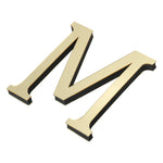 sticker adhésif 3d or clair moderne lettre alphabet mural décoration maison festive 10cm