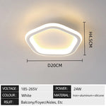 lampe couloir moderne blanc noir rond carré pentagone