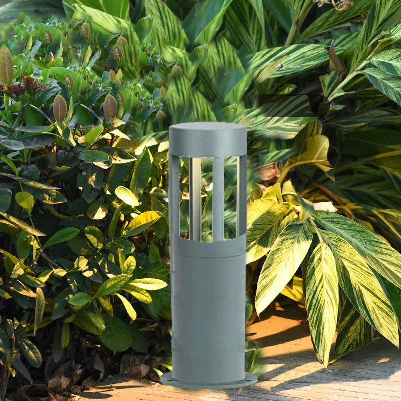 lampe led extérieure moderne gris ip65 étanche autonomes piscine jardin