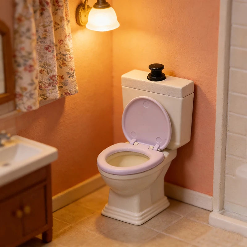 accessoires maison poupée fonte miniature toilettes baignoire 12 décoration chambre maison