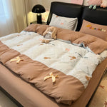 drap housse coton brodé couleurs vives motif points enfant oreiller sunshine chambre fille