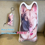 coussin personnalisable chien expressions marron clair porte clés anniversaire halloween festival amusant mini cadeau
