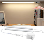 barre lumineuse led moderne 30cm 40cm 50cm adhésif blanc lisse opaqué câble adaptateur