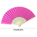 éventail pliant main papier bambou rayures horizontales classique blanche blanc rose rouge Jaune Noir