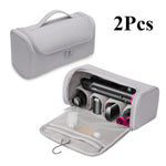 Sac rangement polyestère rose clair moderne accessoires coiffure réutilisable uni mat