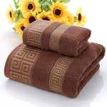 serviettes bain coton noël motif géométrique noir gris vert bleu marron blanc classiquespaque