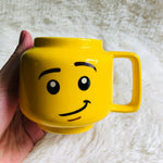 tasse dessin animé sourire jaune poignée creative cartoon cadeau enfant