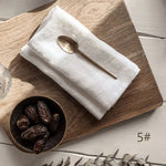 Serviette de table lin blanc pour mariage