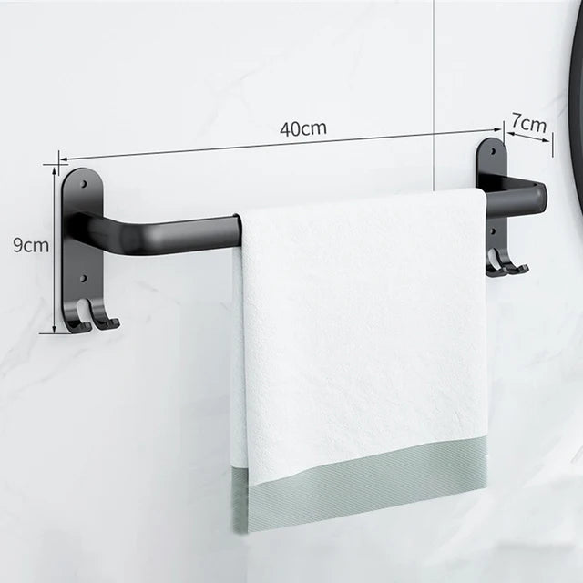 porte serviettes mural noir anti rust porte serviettes bain organisateur salle bain moderne