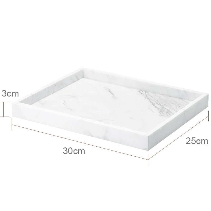 ensemble salle bain marbre blanc doré distributeur savon boîte mouchoirs diffuseur moderne