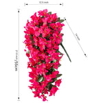 guirlande fleurs artificielles rouge blanche violettes feuilles vertes moderne décoration intérieure mariage anniversaire baby