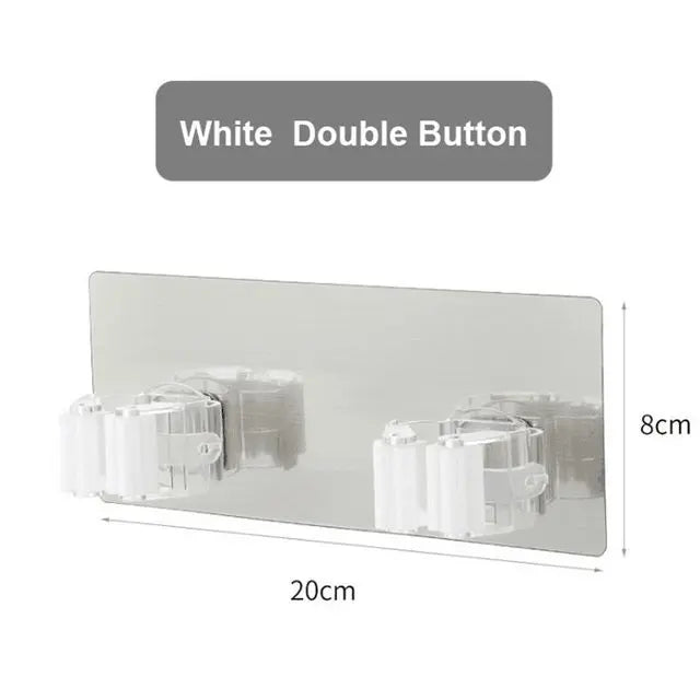 supports murals adhésifs transparents blancs modernes balais aspirateurs multifonctions PVC respectueux environnement